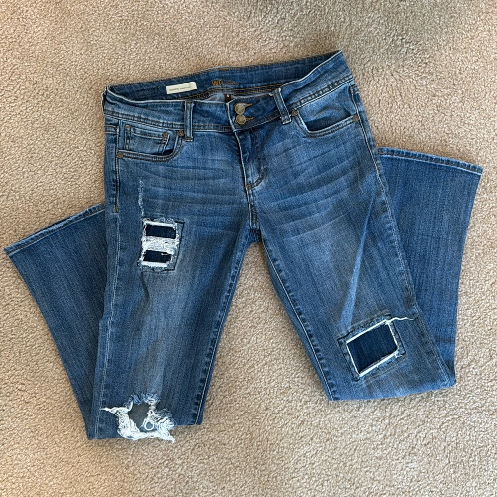 KUT From The Kloth Straight Distressed CAMERON Jeans 4